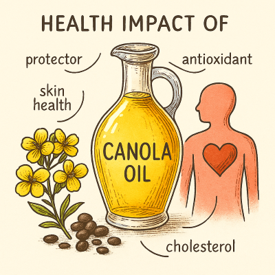 بررسی شواهد علمی خواص روغن کانولا در ارتقاء سلامت انسان